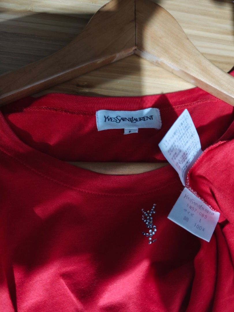 Ysl logo t shirt authentic top