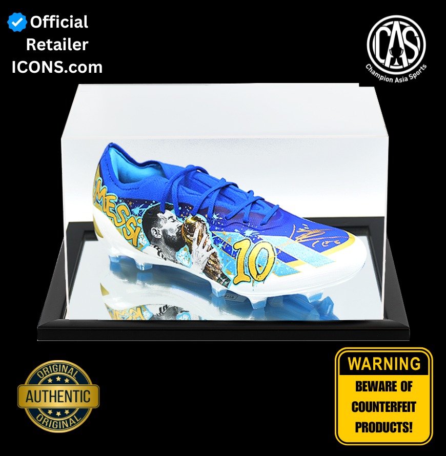 Messi signed boot store