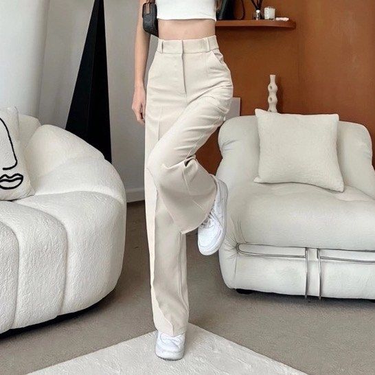 Beige Korean Pants Women 2026.Loose korean pants, Women's Fashion, Bottoms, Other Bottoms on Carousell