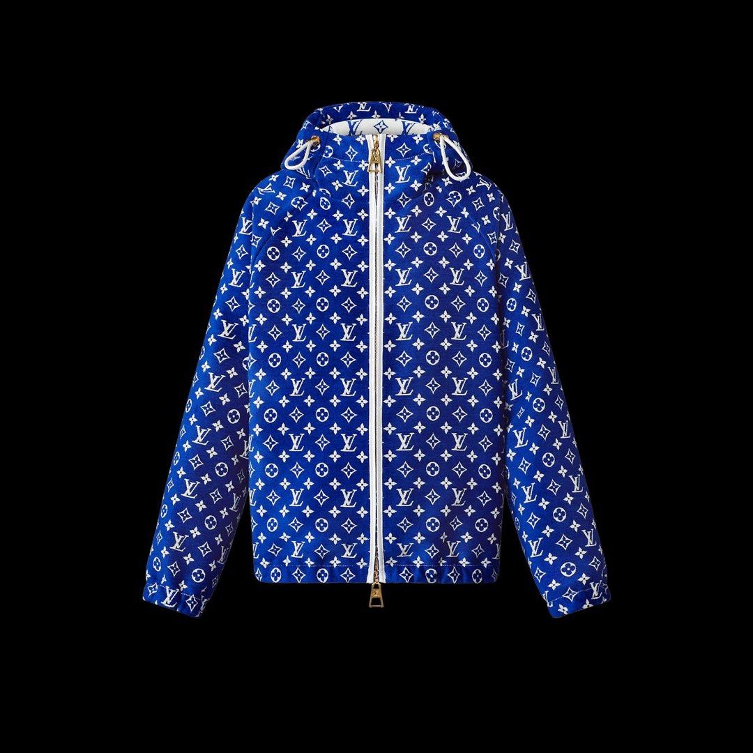 Louis Vuitton Wind Breaker Jacket Like New Men s Fashion Tops Sets Hoodies on Carousell