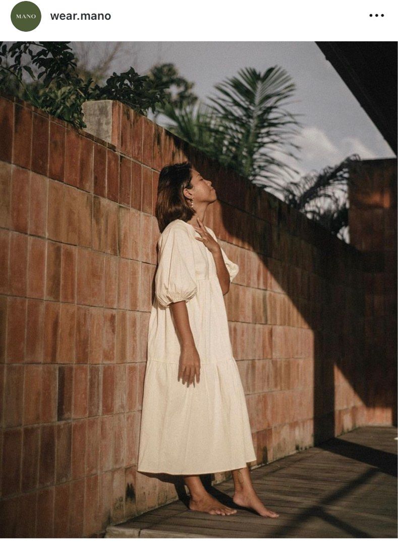 Mano Seersucker Maxi Dress (Category: Dresses) located in Mandaluyong City. Submitted by magssacre (Listing ID 1324061706, Image 2). Description: Lightweight seersucker dress in mais—a soft, creamy yellow Puffed sleeves for a more dressed up take on an easy daster.