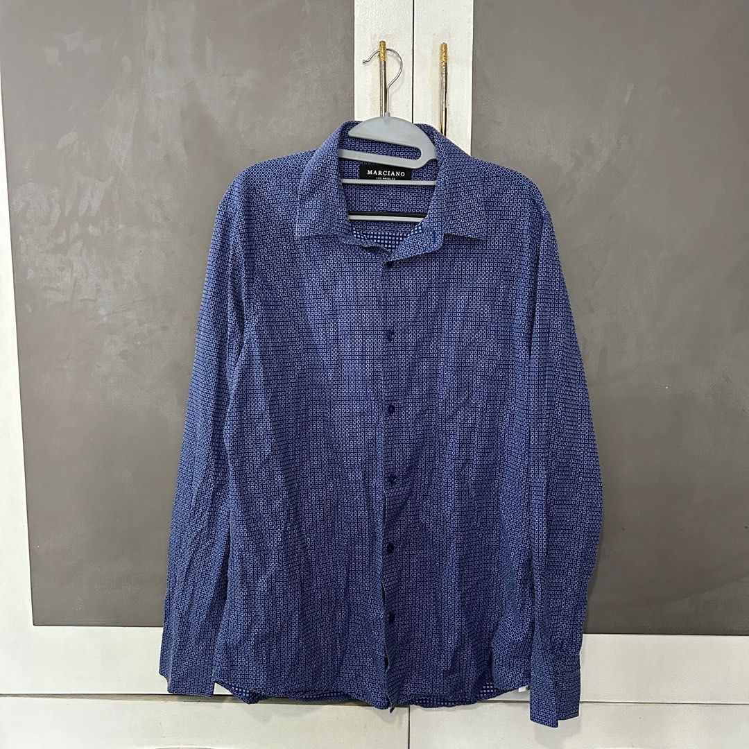 Marciano Longsleeves (UK 42) (Category: Formal Shirts) located in Manila. Submitted by nvd.preloved (Listing ID 1324049029, Image 1). Description: Marciano Longsleeves (UK 42) - PHP700 ✅ Used but in good condition (little to no flaws - please check photos, just needs washing) ✅ What you see is what you get 🇬🇧 From UK balikbayan box ‼️ Check my other items too 📍 Sampaloc, Manila 🛵 Grab/Lalamove/J&T Express to be shouldered by the buyer.