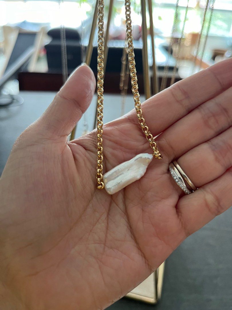 Monica vinader pearl necklace, Women's Fashion, Jewelry