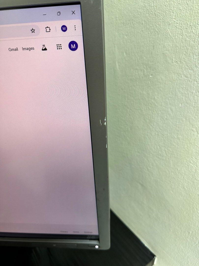 Monitor (Category: Desktops) located in Singapore. Submitted by parapappa7 (Listing ID 1324136213, Image 3). Description: -used once in a while - perfectly working condition -if want a wall mount it’s available too -HDMI available -I only used it as a dual display - the slight scratch happen while cleaning 😅.