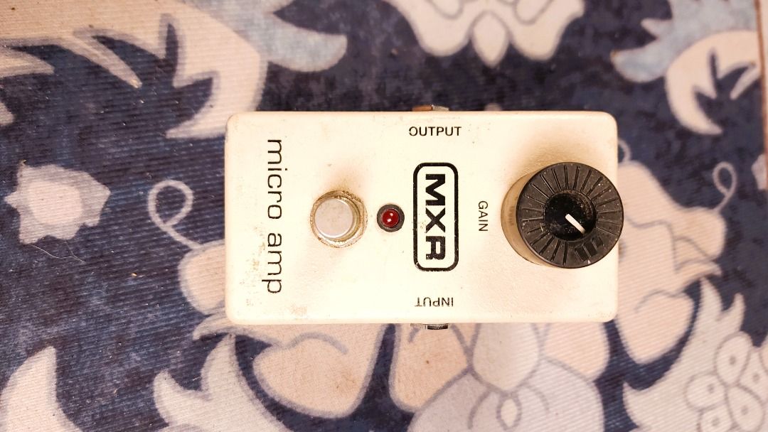 MXR M133 MICRO AMP BOOST PEDAL (Category: Musical Instruments) located in Las Pinas. Submitted by dbeansmusic (Listing ID 1324102047, Image 3). Description: FOR SALE ONLY. MXR M133 MICRO AMP BOOST PEDAL - SEE ACTUAL PHOTOS POSTED - COSMETICS: 9/10 - FUNCTIONALITY: 10/10 - NO BOX - RFS: Downsizing guitar pedal collection. FEATURES & SPECIFICATIONS: - Take Control of Your Guitar Rig's Gain Levels! - Gain knob adjusts total output volume when micro 