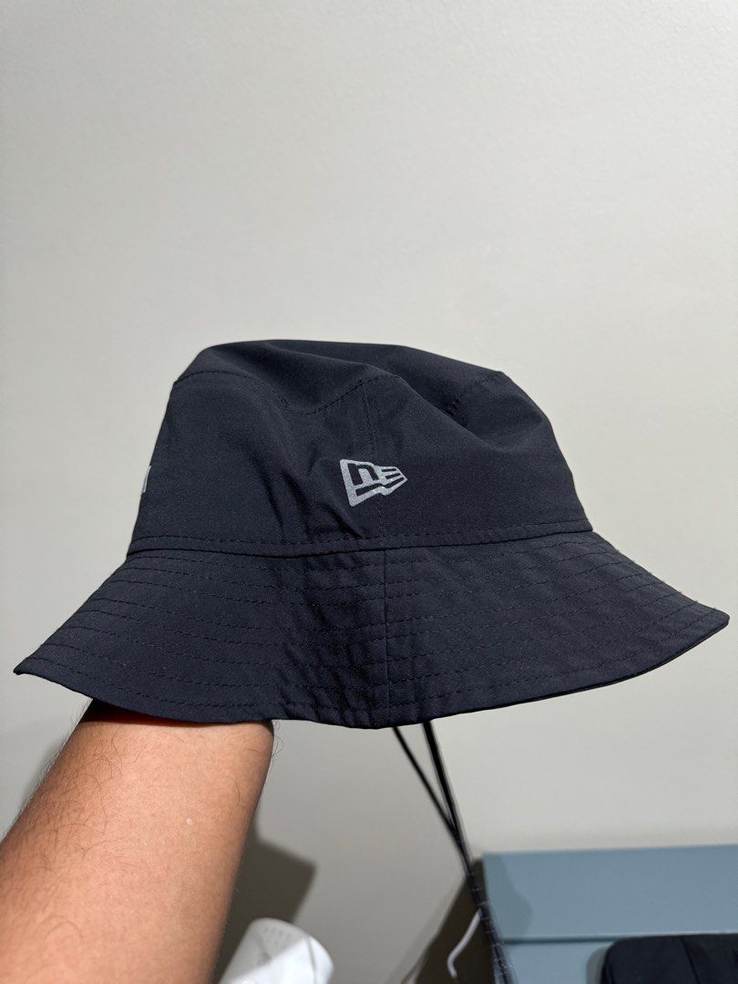 New Era Wordmark Gore Tex Outdoor Waterproof Black Adventure Bucket Hat