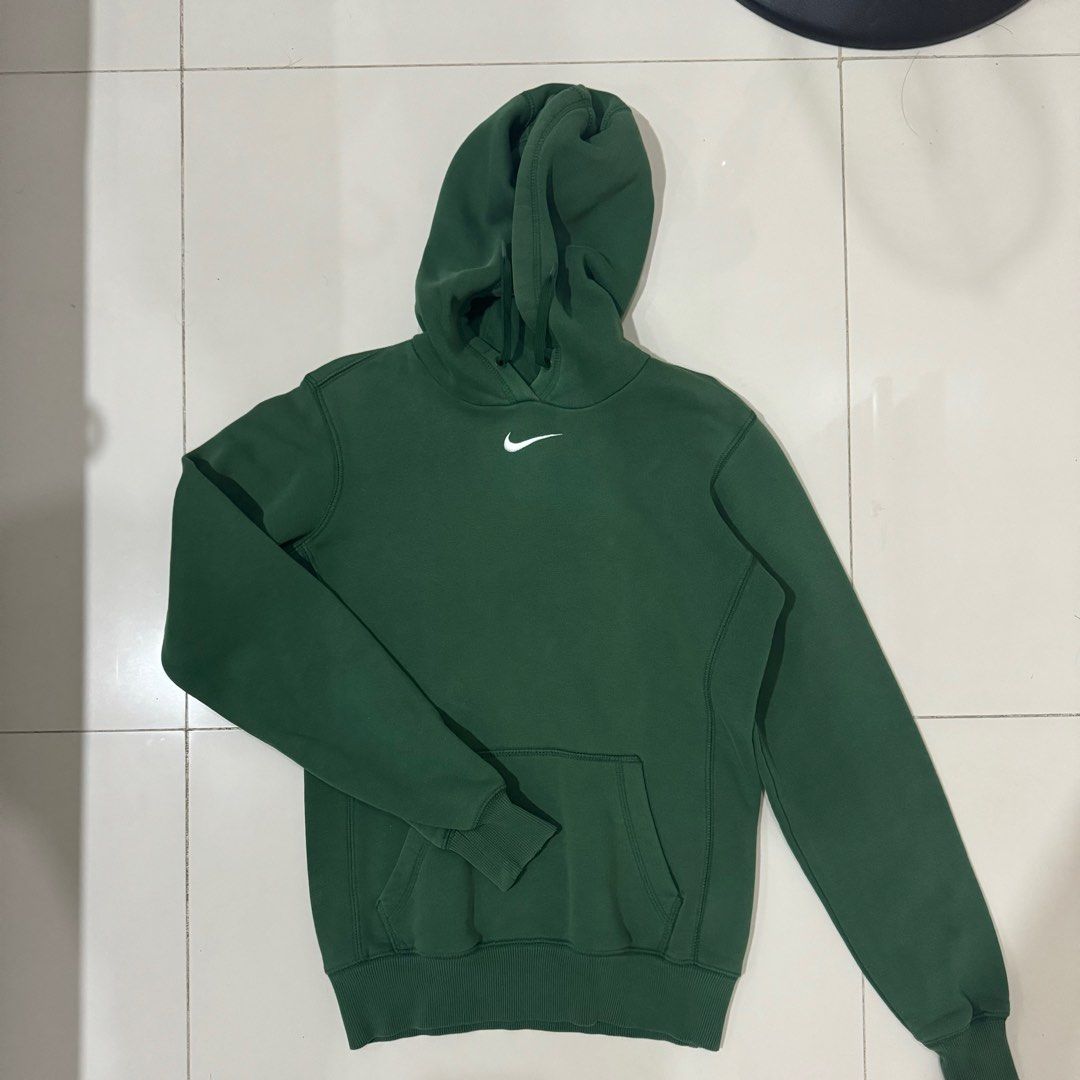 green nike center swoosh hoodie