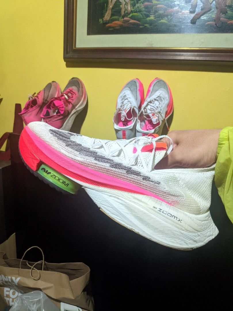 Nike ZoomX Alphafly 1 "Rawdacious" (Category: Sneakers) located in Bacolod City. Submitted by kiiroitor1 (Listing ID 1323981356, Image 1). Description: Personally owned pair, used for less than 30km Will ship at buyer's expense Not Thrifted Not Ukay Personal Pair, 1st Owner.