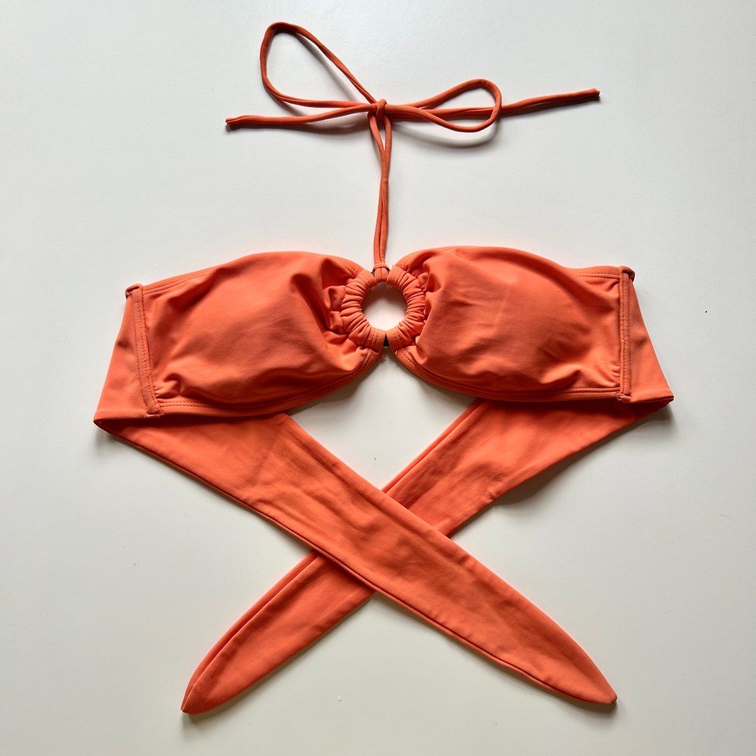 Orange Halter Bikini Top (Category: Bikinis & Swimsuits) located in Cavite. Submitted by adiore (Listing ID 1324034686, Image 1). Description: With pads.