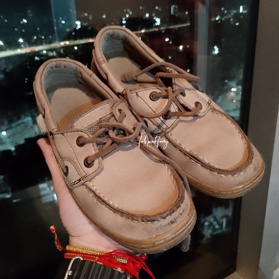 Kid sperrys on sale new arrivals