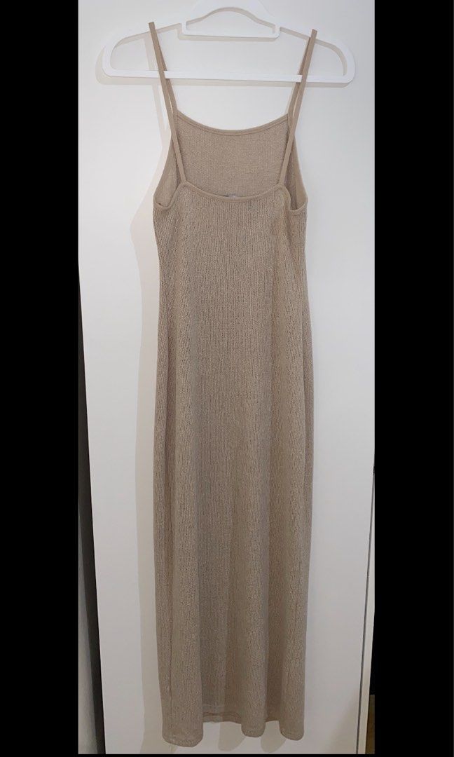 Primark beige knitted dress, Women's Fashion, Dresses & Sets, Dresses on  Carousell