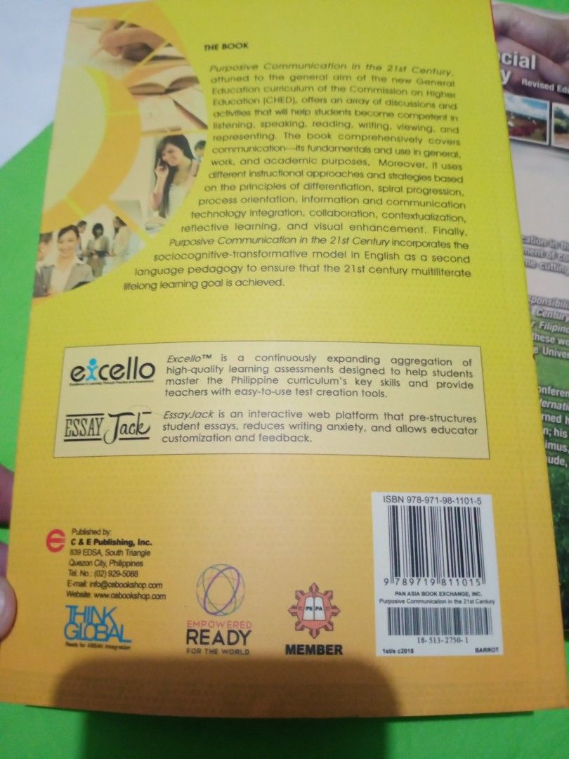 Purposive Communication (Category: Textbooks) located in Mandaluyong City. Submitted by maruyahachi (Listing ID 1324120750, Image 1). Description: .