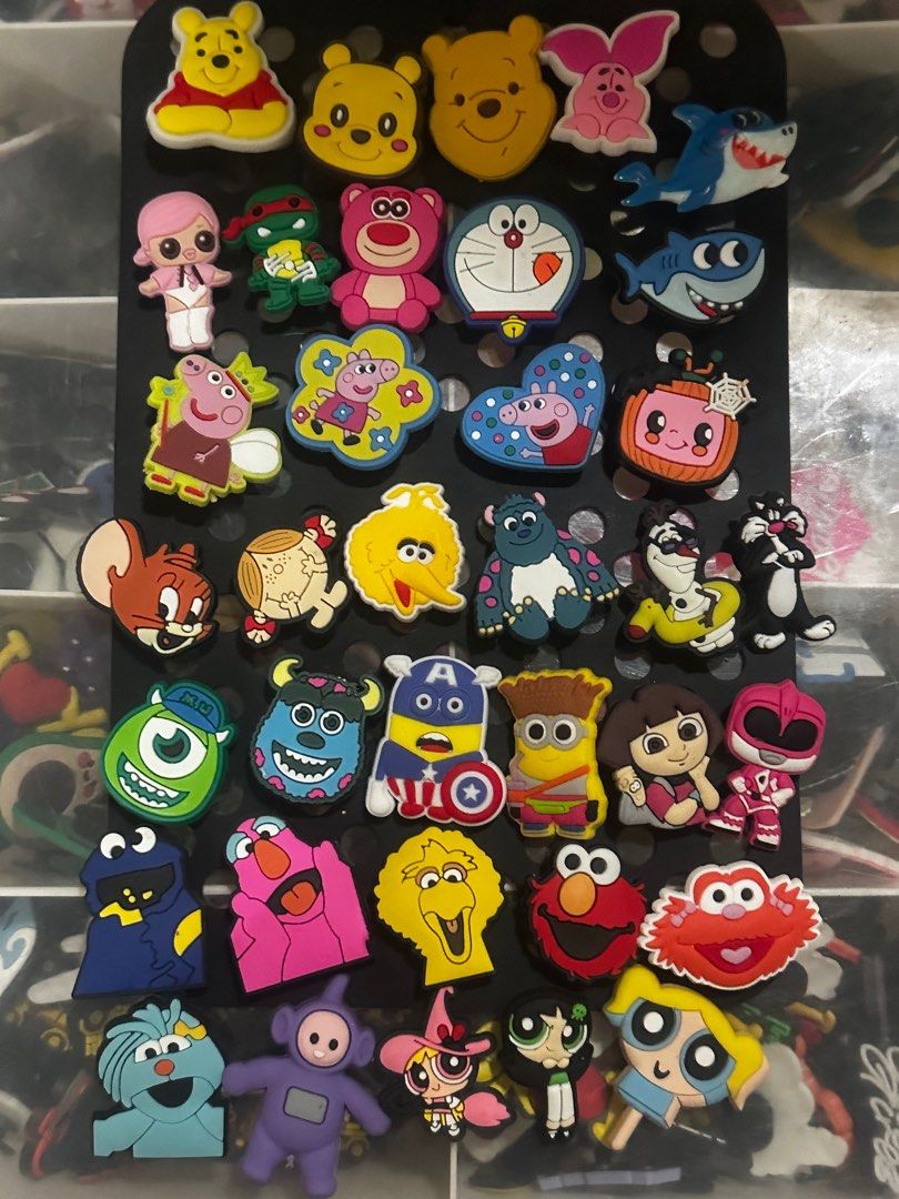 Random Jibbitz Crocs Stitch Paw Patrol Cartoon Bad Bunny Elmo ETC Men s Fashion Footwear Shoe inserts accessories on Carousell