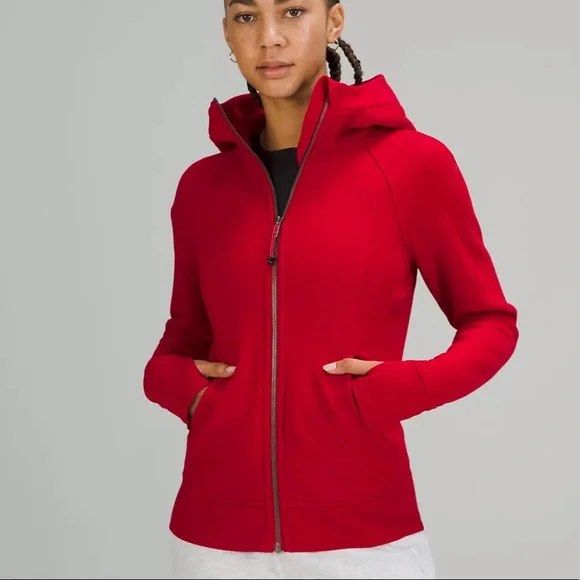 Lululemon red scuba hoodie outlet