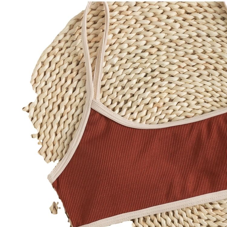 SHEIN Terra Cotta Bikini (Category: Bikinis & Swimsuits) located in Pasig City. Submitted by secondbase_ (Listing ID 1324166125, Image 3). Description: SHEIN Terra Cotta Bikini Color: Brownish Red/Terra Cotta Bra Style: Padded Size: Medium Never been used! Very good quality, comfy, bottoms are not too cheeky :) Complete w/ ziplock & hygienic liner .