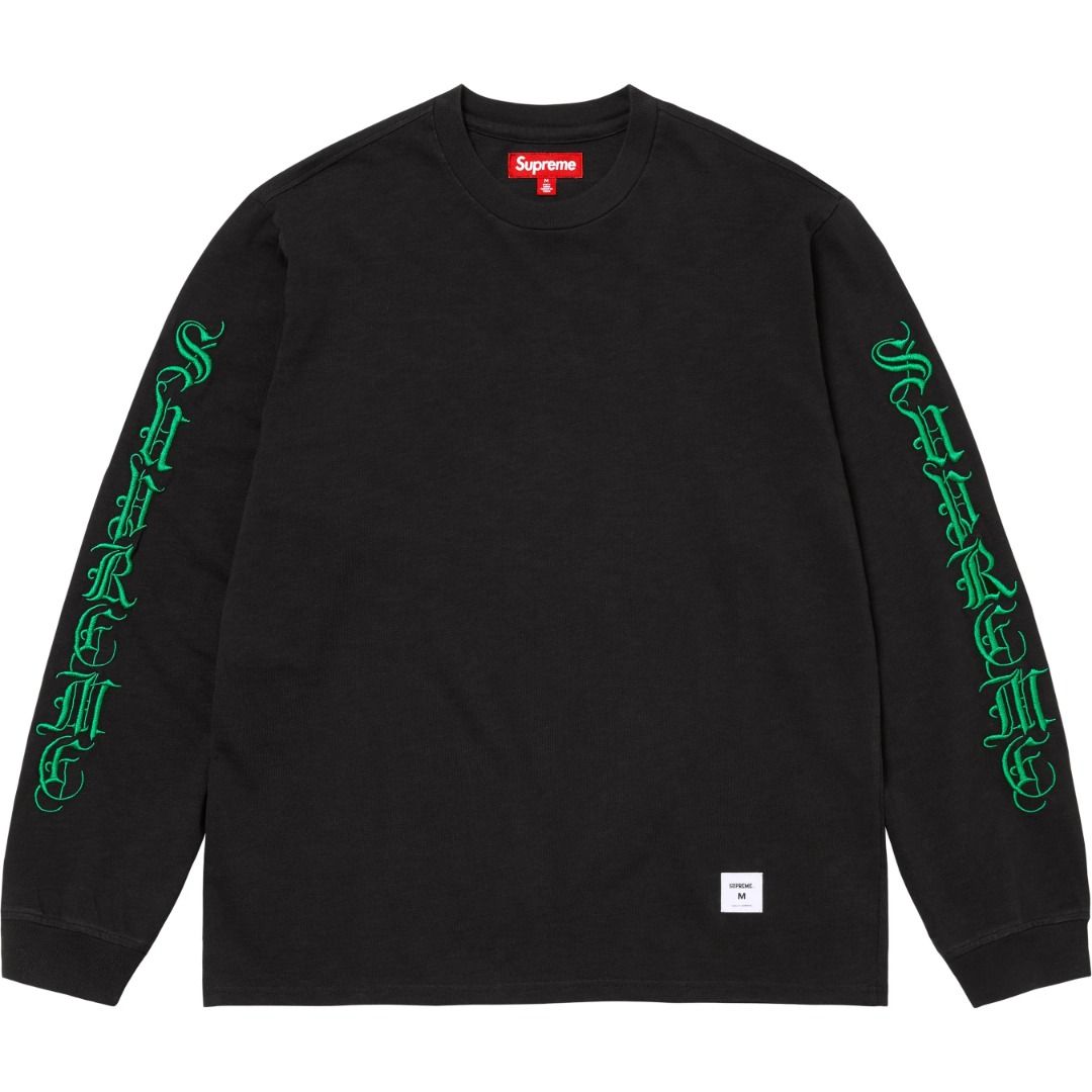 supreme old english long sleeve tee top fw 24 week 1 new york Men s Fashion Tops Sets Tshirts Polo Shirts on Carousell