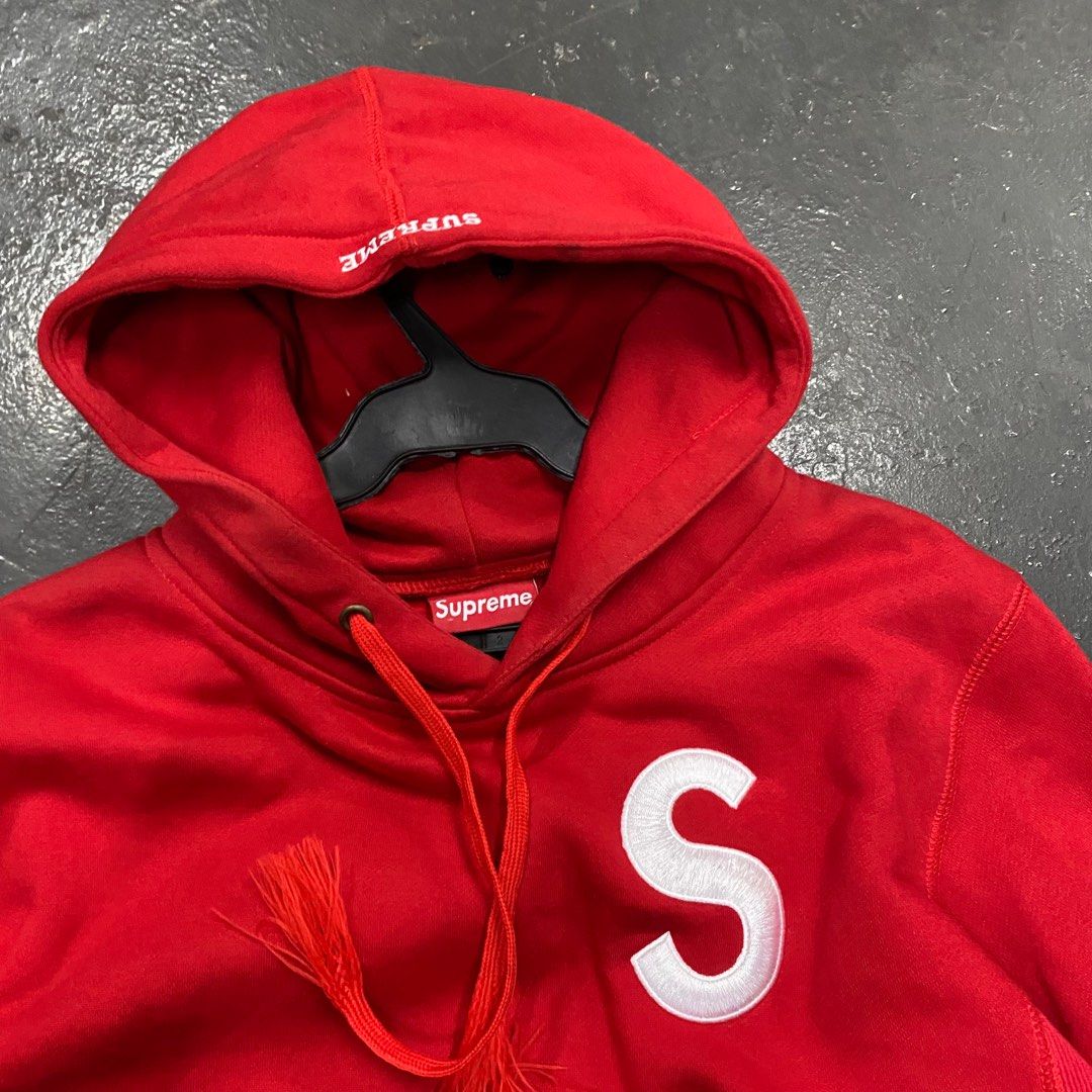 Supreme s logo hoodie red new arrivals