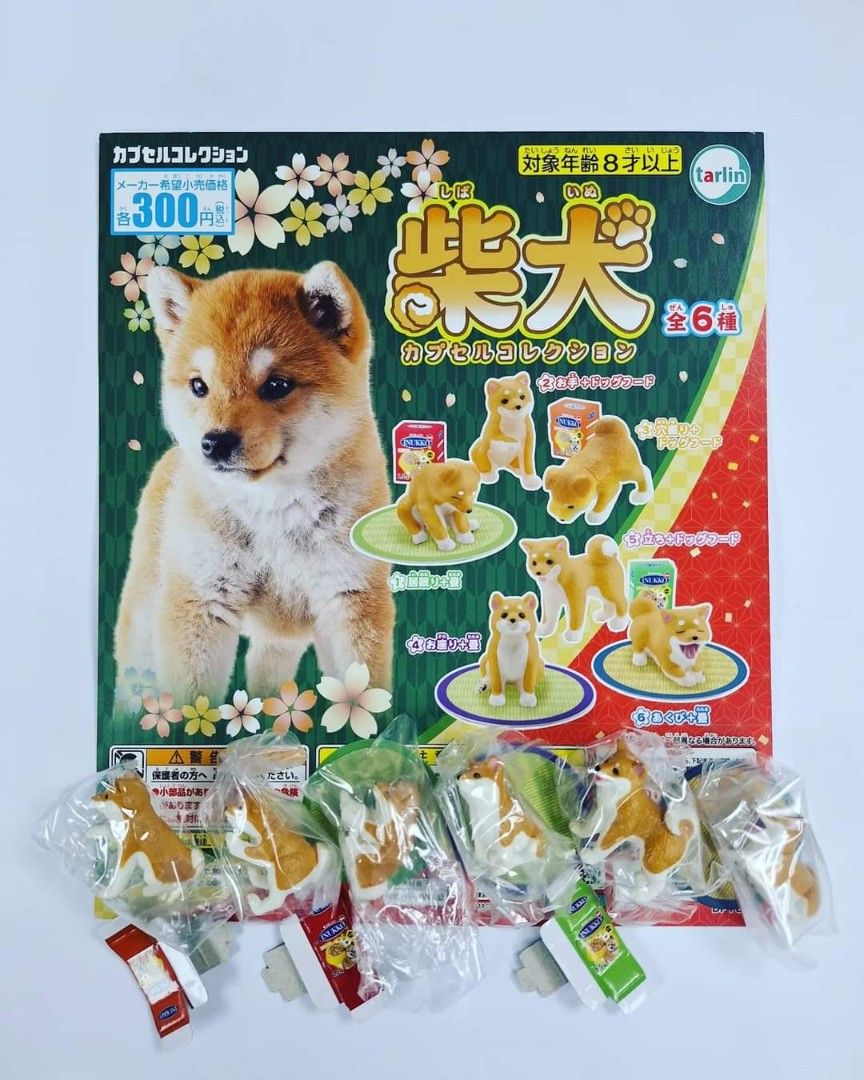 TARLIN 日版扭蛋可愛柴犬日本犬日常生活（全6款/散款）價錢及交收地點請看內文, 歡迎直接FB/ IG / 📲WTS 聯絡我們, 興趣及遊戲,  玩具