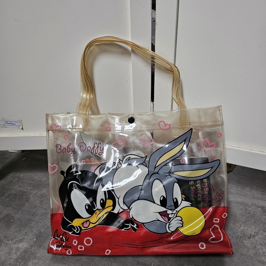tas tote bag transparan baby bugs bunny Bayi Anak Lainnya di Carousell