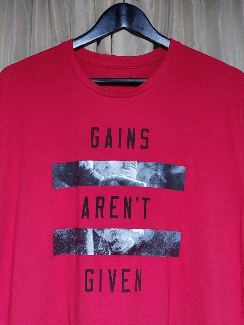 Under Armour Gains Aren t Given Men s Fashion Activewear on Carousell