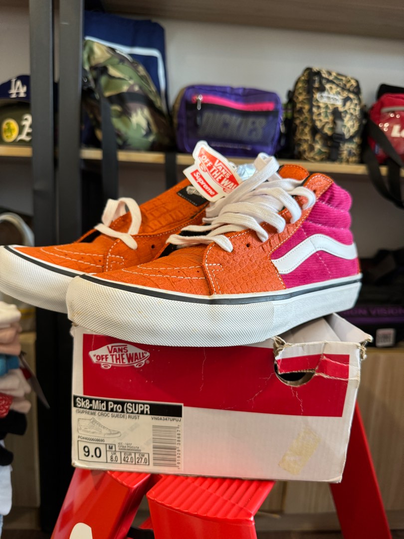 Vans sk8 mid pro red deals
