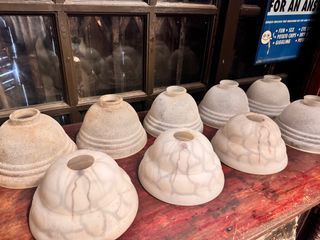 Vintage collection of Glass Lamp Shade