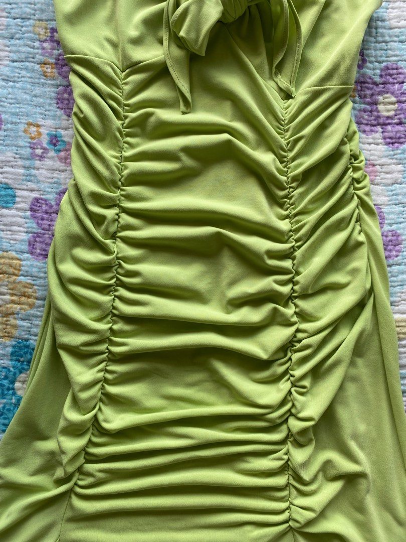 X-Site Green dress y2k vintage cocktail dress, Women's Fashion, Dresses &  Sets, Evening Dresses & Gowns on Carousell
