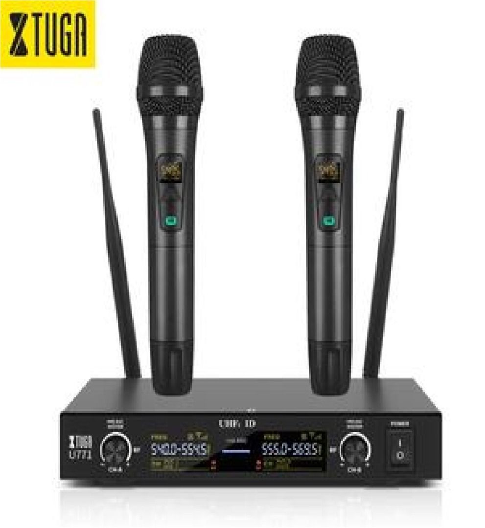 Xtuga U771 Top Quality Mic 2 Channels Handheld Wireless Microphone For ...