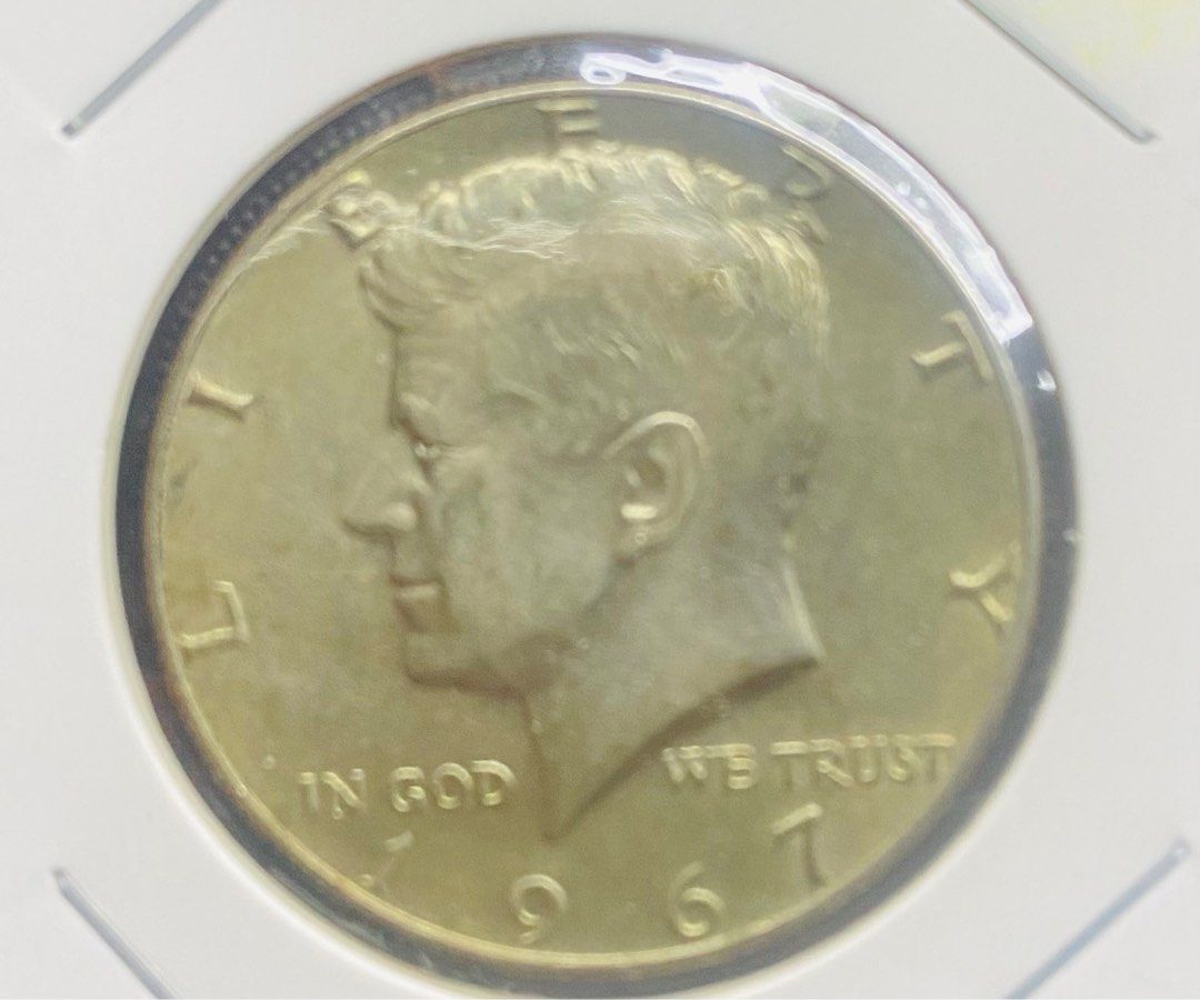 1967 Liberty kennedy US half dollar, 興趣及遊戲, 收藏品及紀念品, 錢幣- Carousell