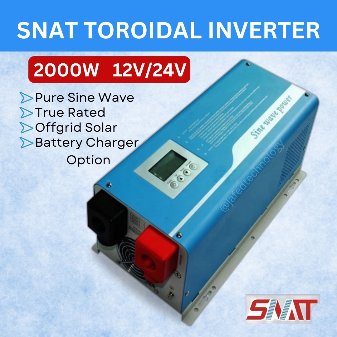 2000w 12V/24V Snat Toroidal Pure Sine Wave Inverter 12V/24V - OFFGRID ...