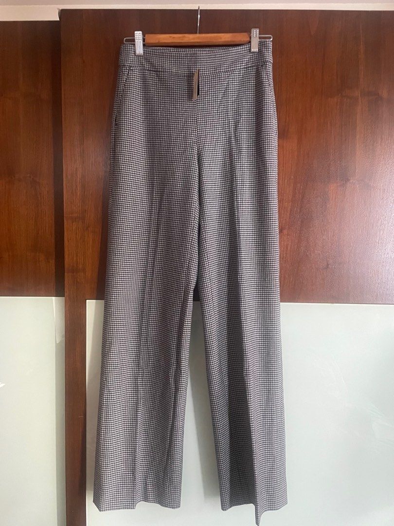 加拿大品牌，黑灰細格仔長褲Canadian brand fine checkered trousers