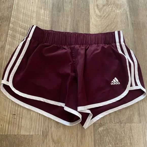 Adidas Energy Running Climalite Shorts Maroon Women s Fashion Activewear on Carousell