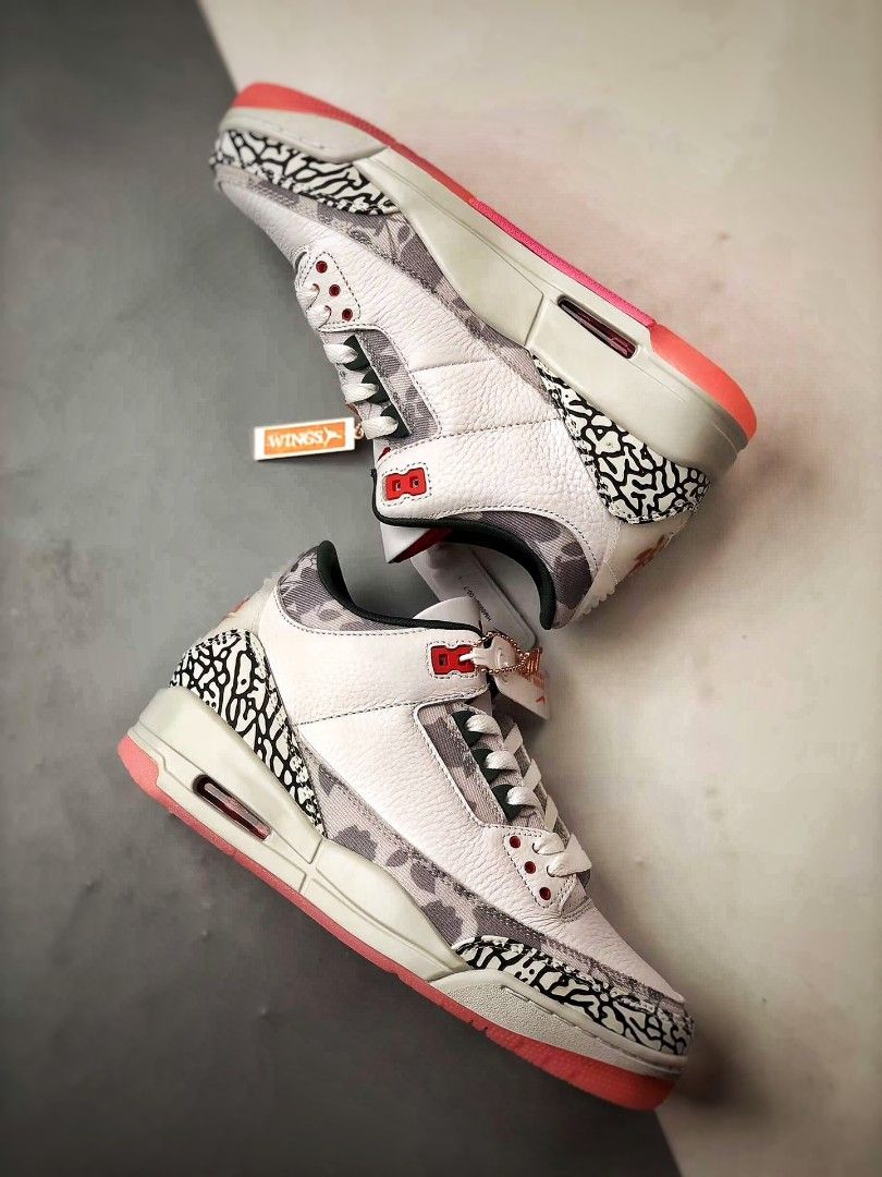 Air Jordan 3 Retro Wings white pink shoes