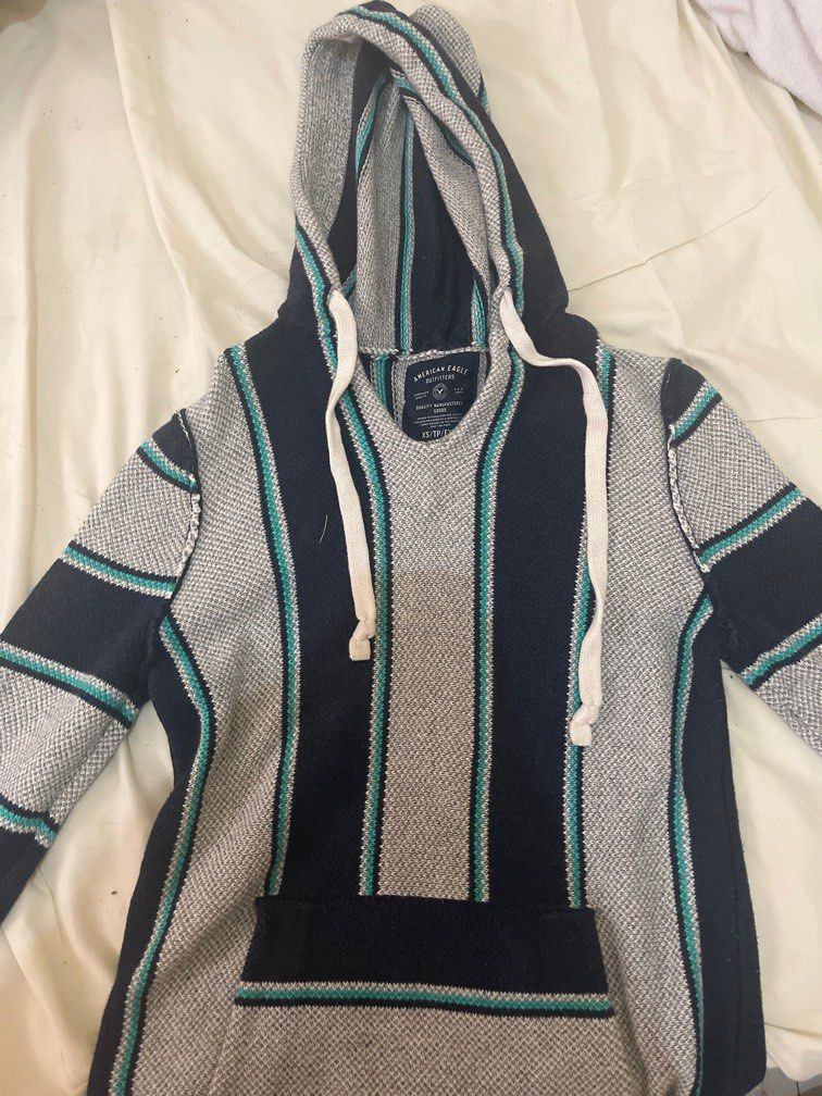 American eagle knit hoodie clearance