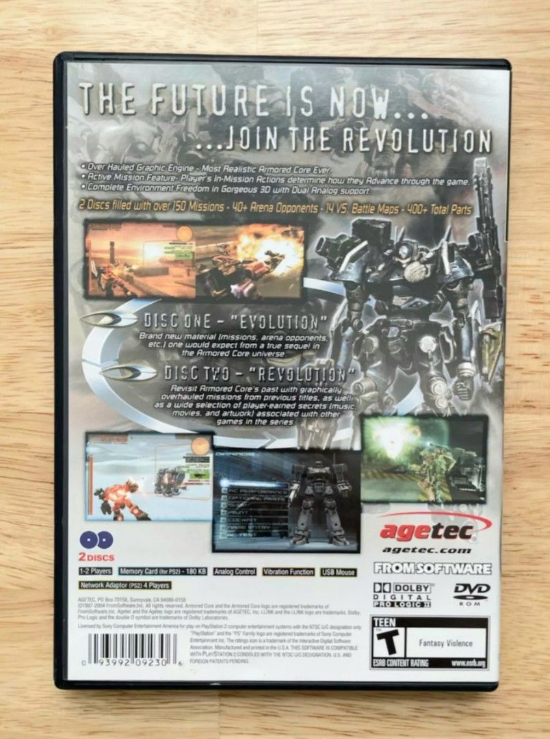 Armored Core Nexus (Complete) Authentic for PS2 Playstation (Category: PlayStation) located in Mandaluyong City. Submitted by chan.ningtatum (Listing ID 1324347240, Image 2). Description: For Sale! Armored Core Nexus Good Working Condition. No Issue. Complete in Box Checkouts via Shope e and Laz ada Available Shipping: Lalamove, Grab, Toktok. Meet ups: Mandaluyong and San Juan City..