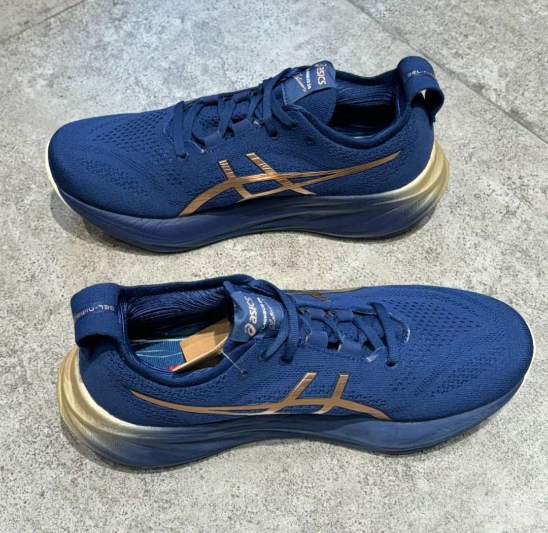 Asics GEL NIMBUS 26 Comfortable durable shock absorbing and non slip dark blue