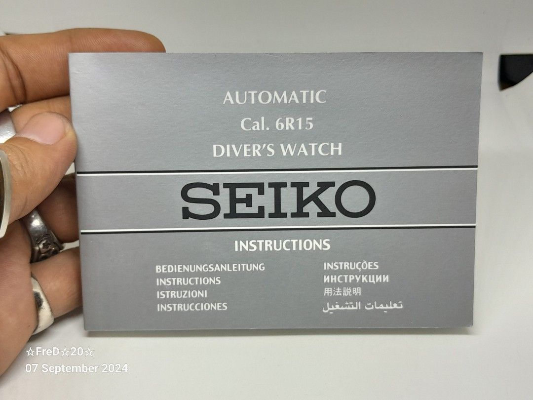 Seiko 6r15 manual shop
