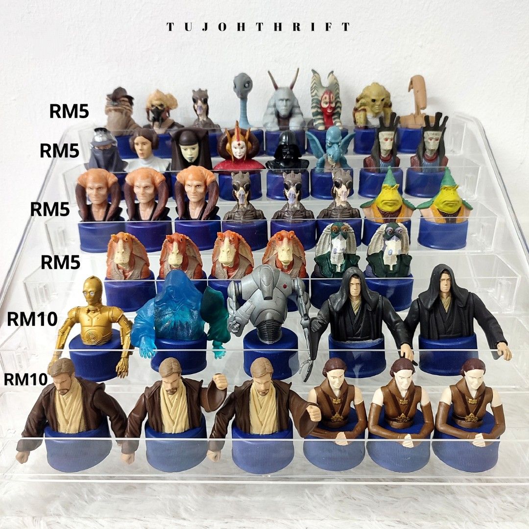 Boleh Pilih] Star Wars Pepsi Bottle Cap Collection Figures