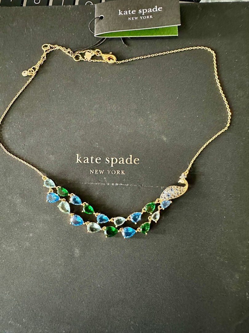 Kate spade peacock necklace clearance