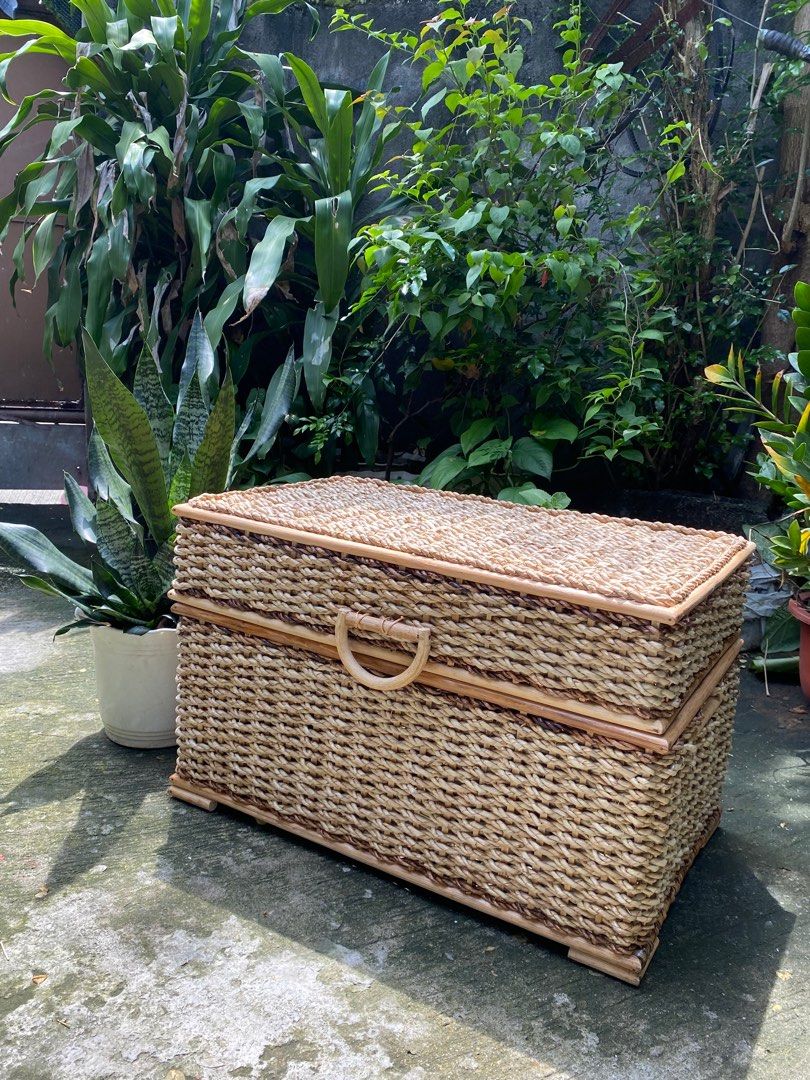 BURI BAUL/BURI STORAGE/RATTAN STORAGE (Category: Storage Boxes & Baskets) located in Marikina City. Submitted by thecraftyhomebyelisha (Listing ID 1324195581, Image 3). Description: BURI BAUL ‼️ L: 25" x W: 15" x H: 15" 1200 .