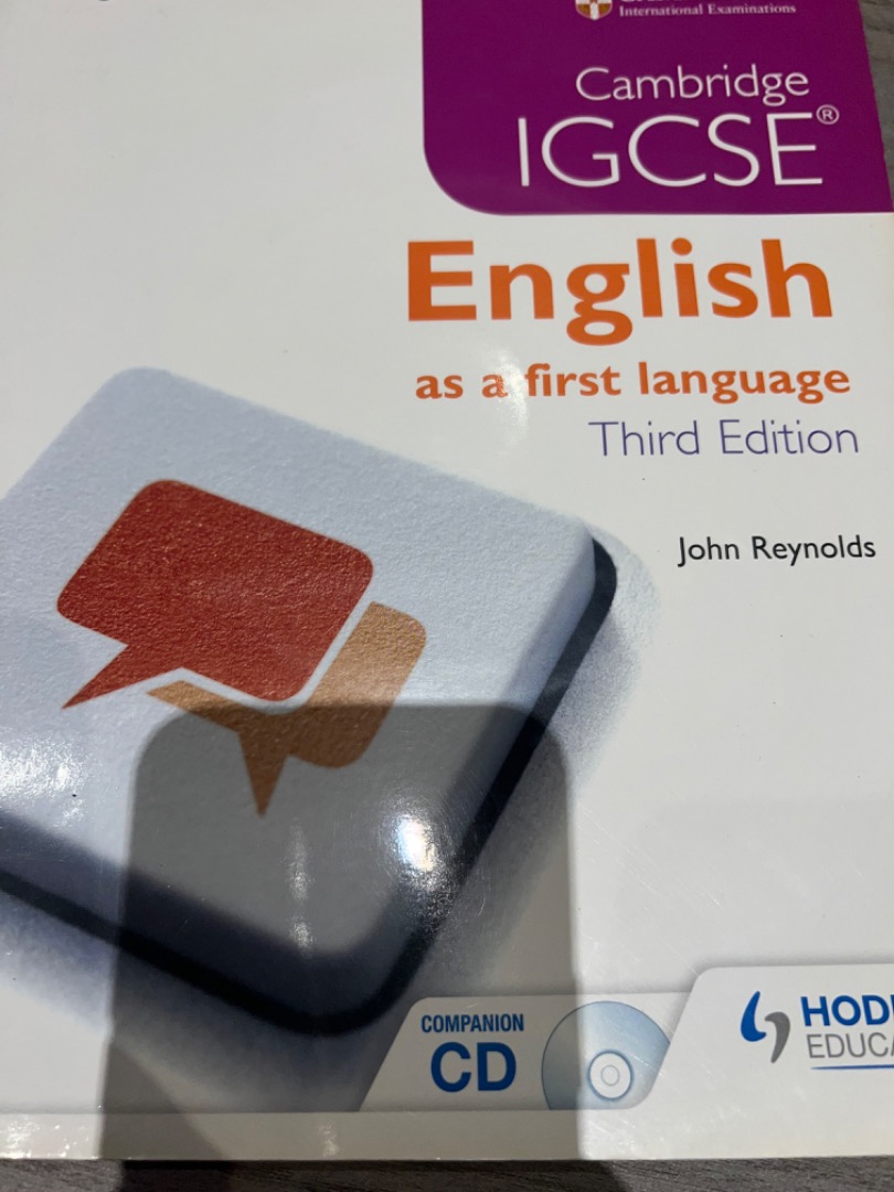 Cambridge IGCSE English as a first language, Hobbies & Toys, Books ...
