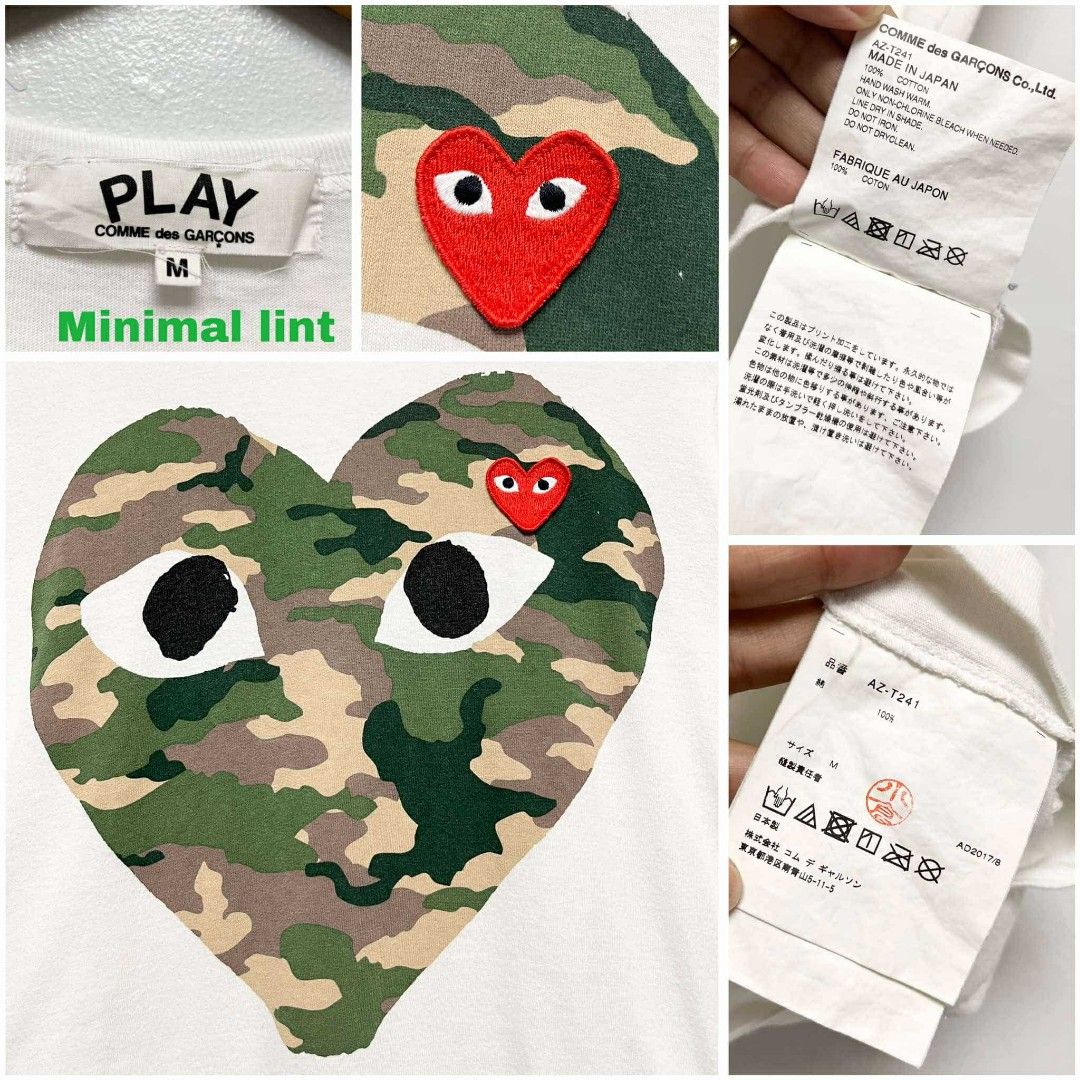 Cdg play camo best sale