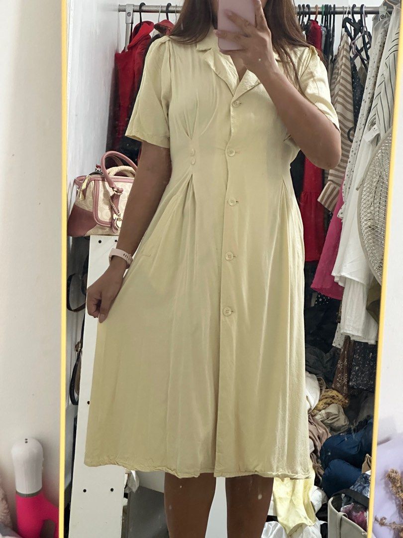 Vintage button down dress hot sale