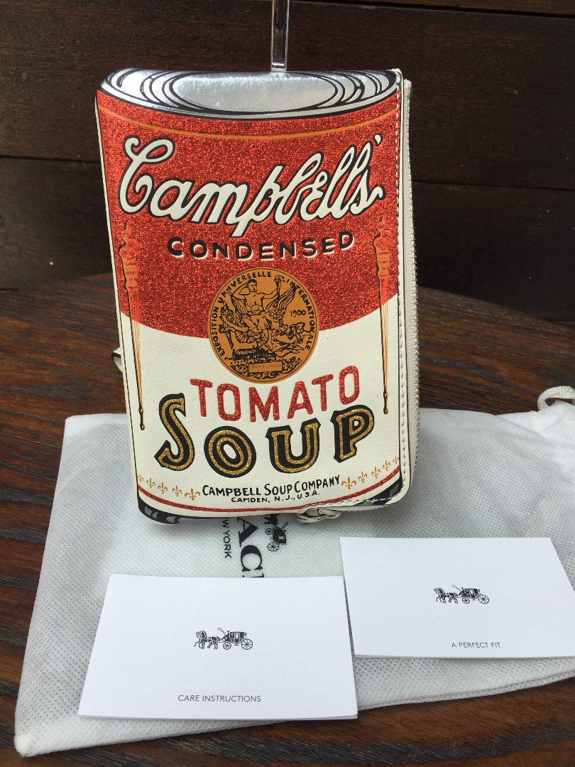 Coach Campbells Tomato Soup Wristlet Pouch Rare