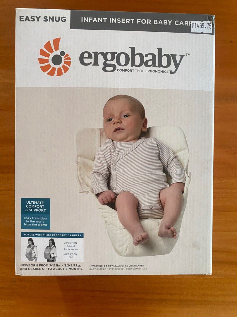 Ergo Carrier Insert Babies Kids Going Out Carriers Slings on Carousell