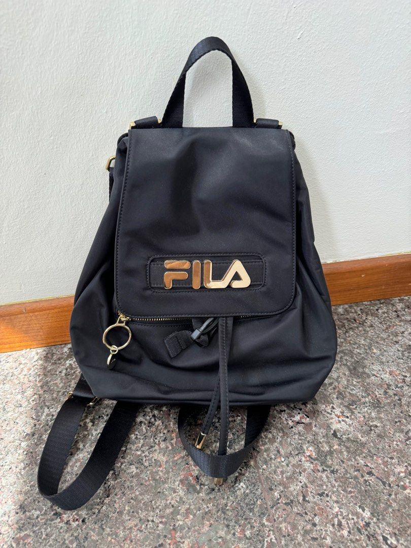 fila black backpack Women s Fashion Bags Wallets Backpacks on Carousell