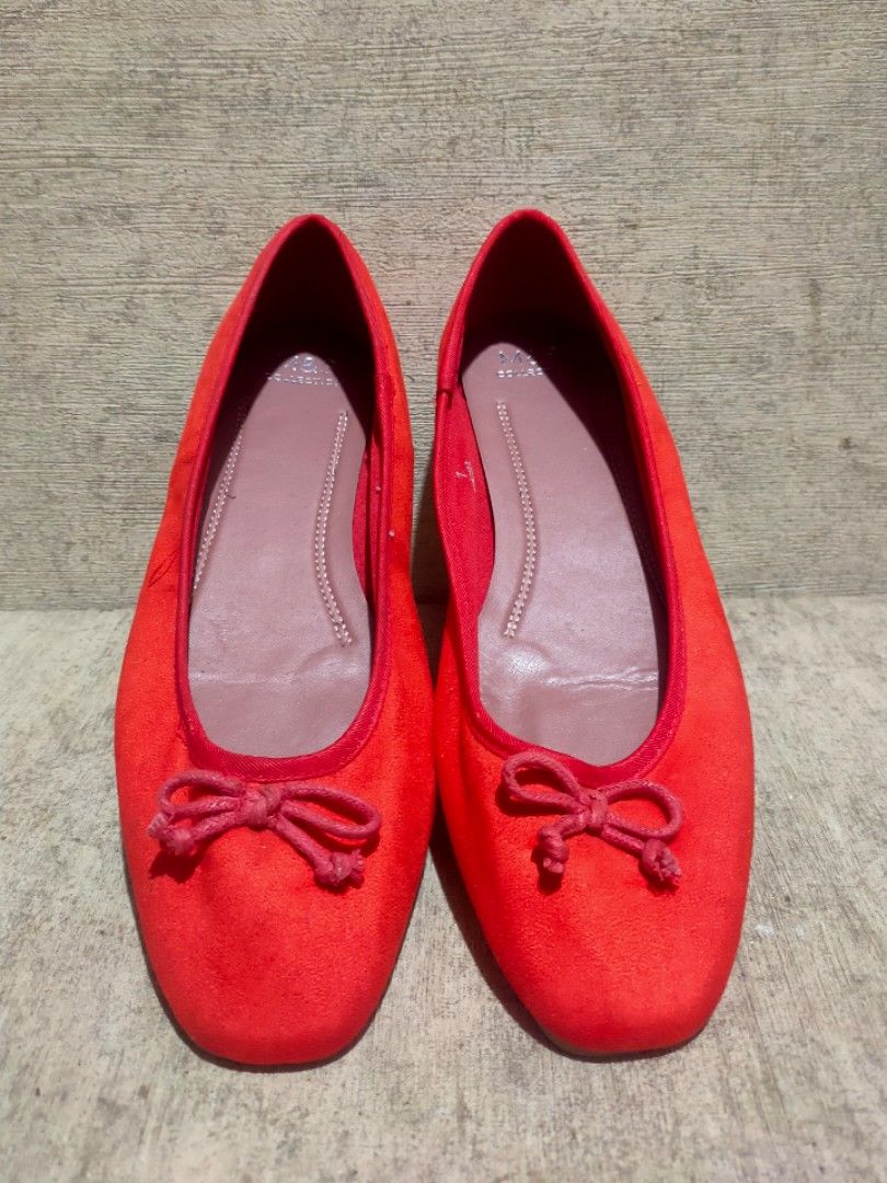M&s orange shoes shop