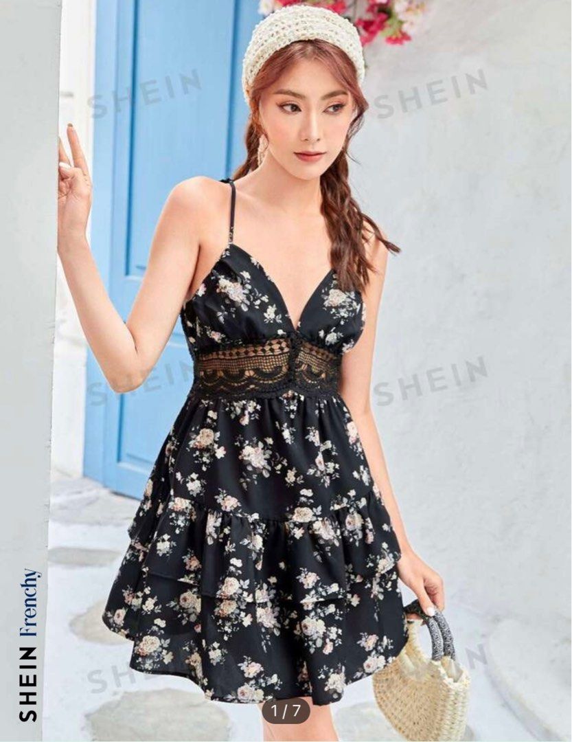 Floral Lace Backless Dress (Category: Dresses) located in Quezon City. Submitted by chideclutters (Listing ID 1324343570, Image 1). Description: • never worn.