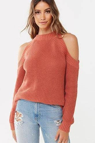 Cold shoulder sweater forever 21 store