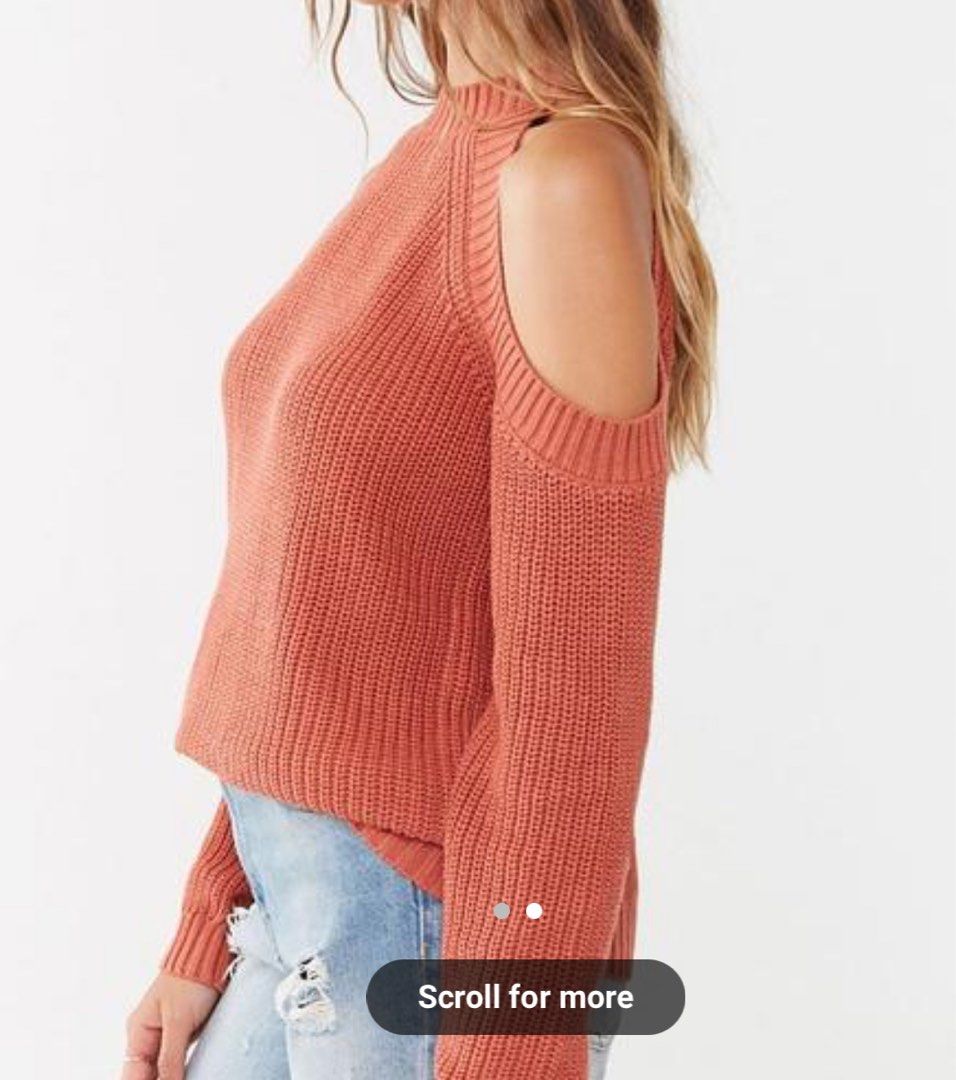 Forever 21 cold shoulder sweater shop